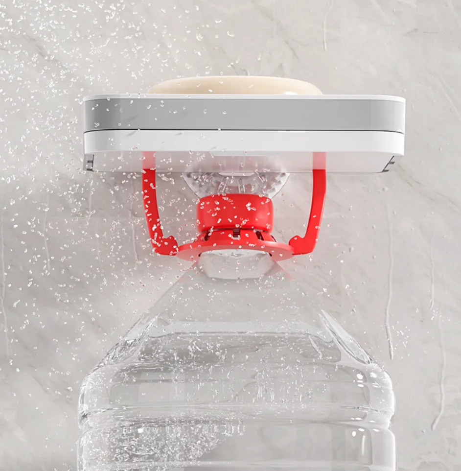 Wholesale Bar Soap Holder for Shower Wall, Vacuum Suction Cup Soap Holder with Drain for Shower Bathroom Kitchen, White