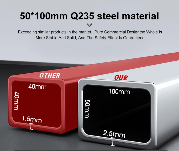 Commercial Workout Power Cage Rack Multi-Functional Gym Smith Machine