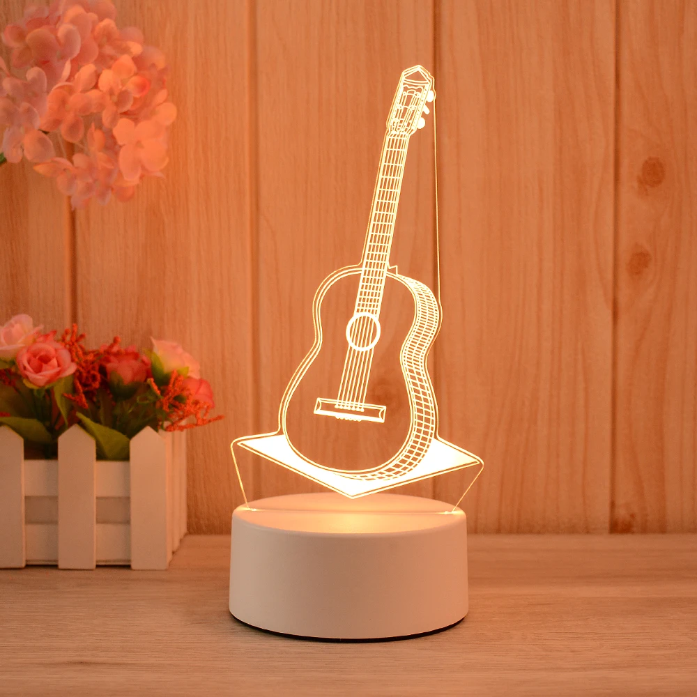 Creative Custom LED Nightlights Novelty 3D Illusion Night Light Acrylic Table Lamp For Room Decorative Light