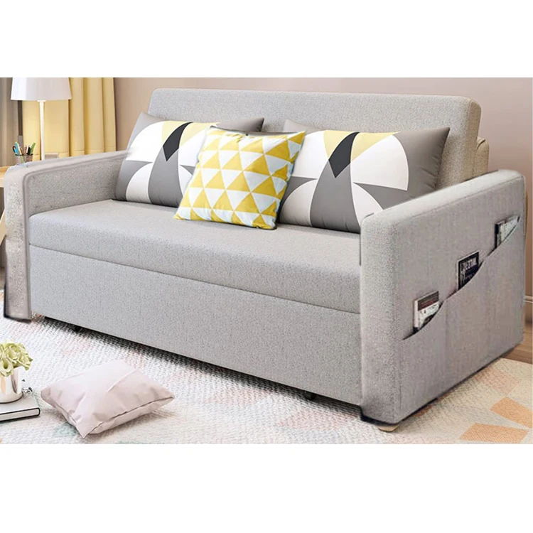 Living Room 3 Seater Sofas Bed Cotton Fabric Sofa Bed Modern Furniture
