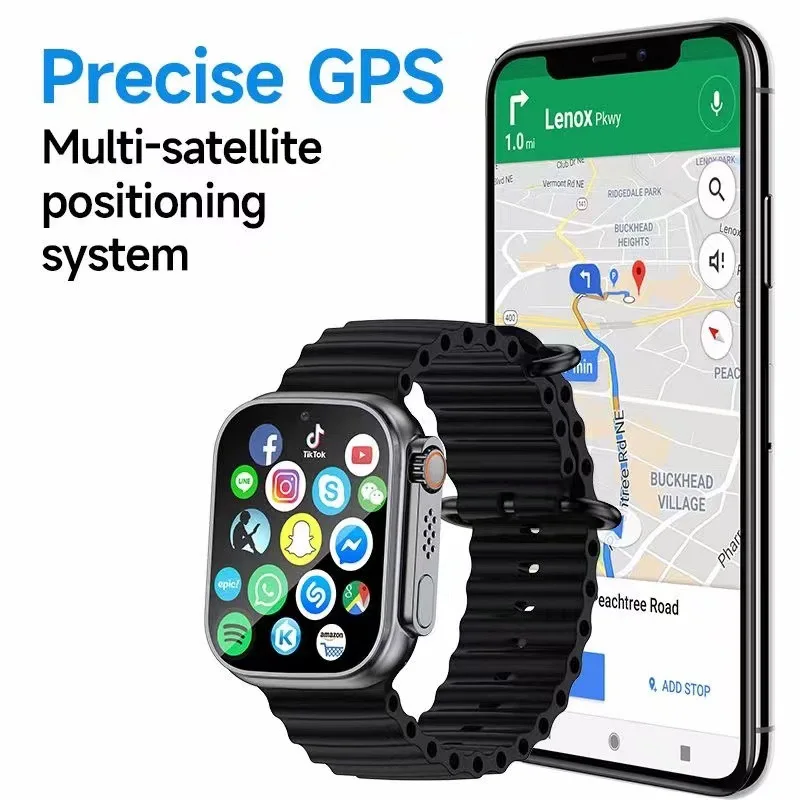 Smartwatch Men 2023 Video Call Wrist Watches for Women GPS Tracker Female 4G SIM Nano 1.99 HD Screen Smart Watch IP67 Waterproof