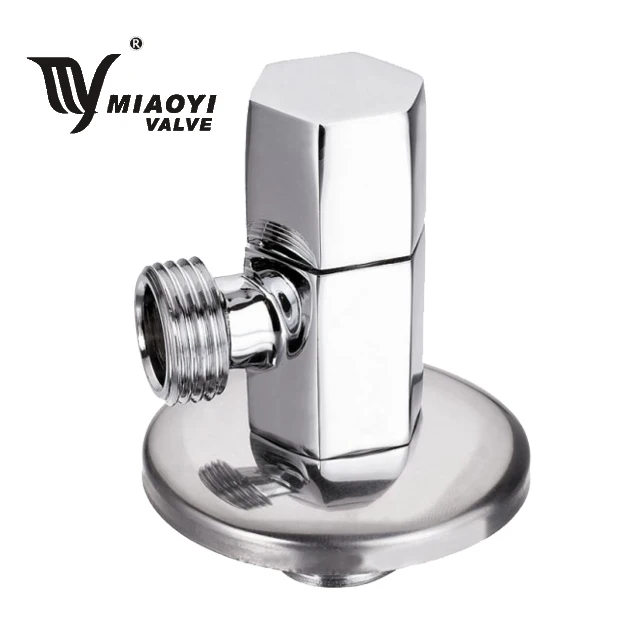 polishing plated angle cock washing basin stop cock