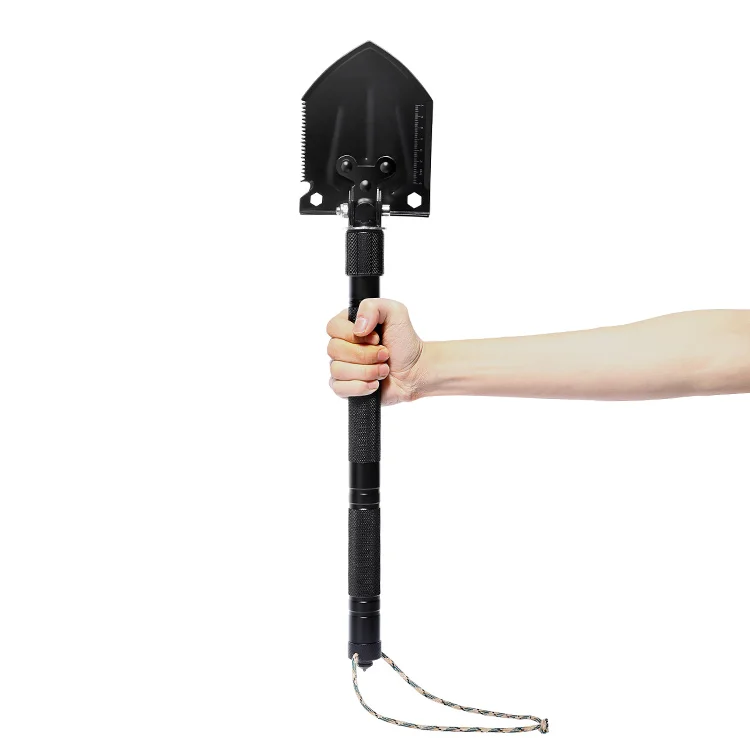 Высокое качество 65Mn атмосферным воздействиям, антикоррозионная Антикоррозийная высокая твердость HRC48-52 выживания тактические складные армейские инструментальный ящик лопата для снега