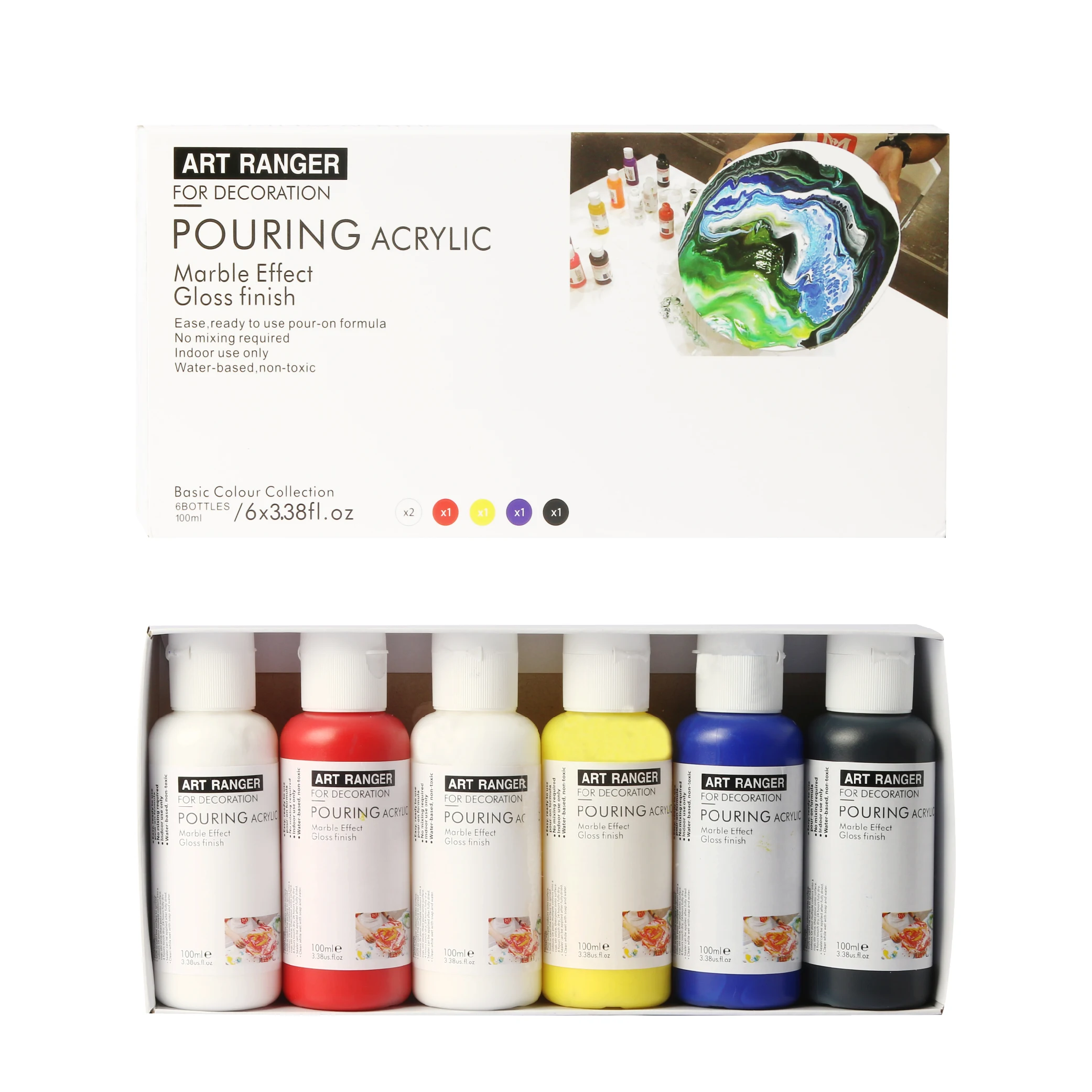 
diy rock painting acrylic pouring paint set 