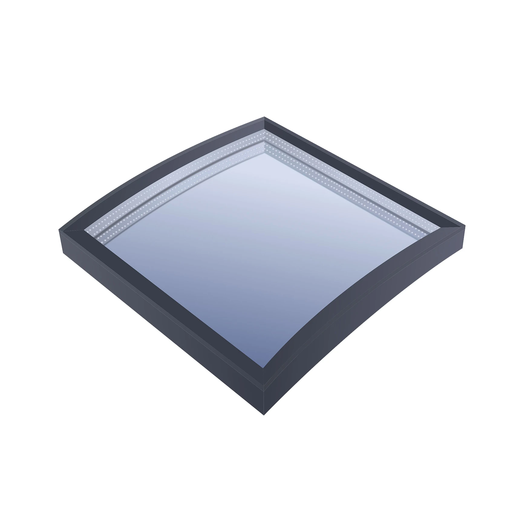 Great quality sunroom greenhouse skylight curved low-e double glazed multi bending insulated tempered glass panels