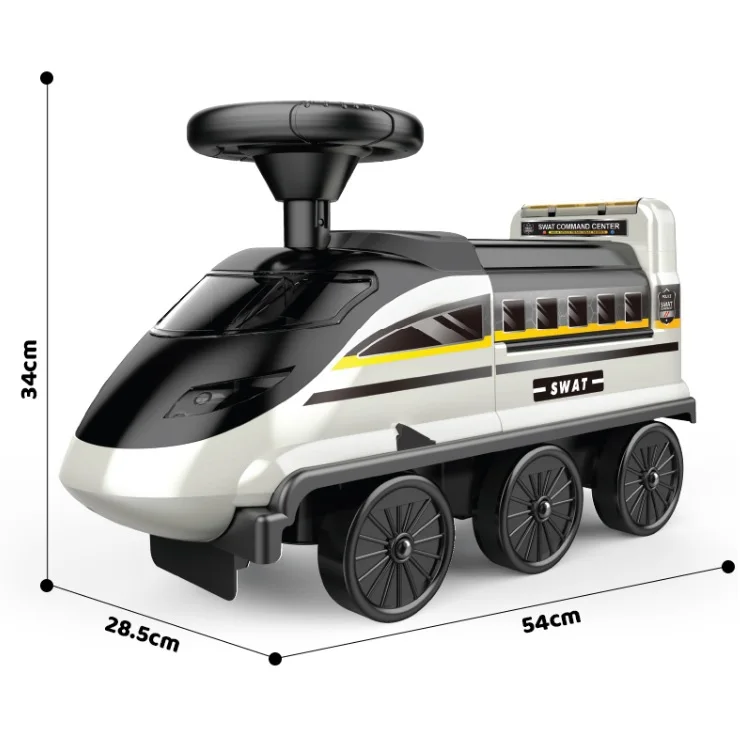 Children 2 IN 1 Function high speed train adventure deformation car electric ride on car for kids