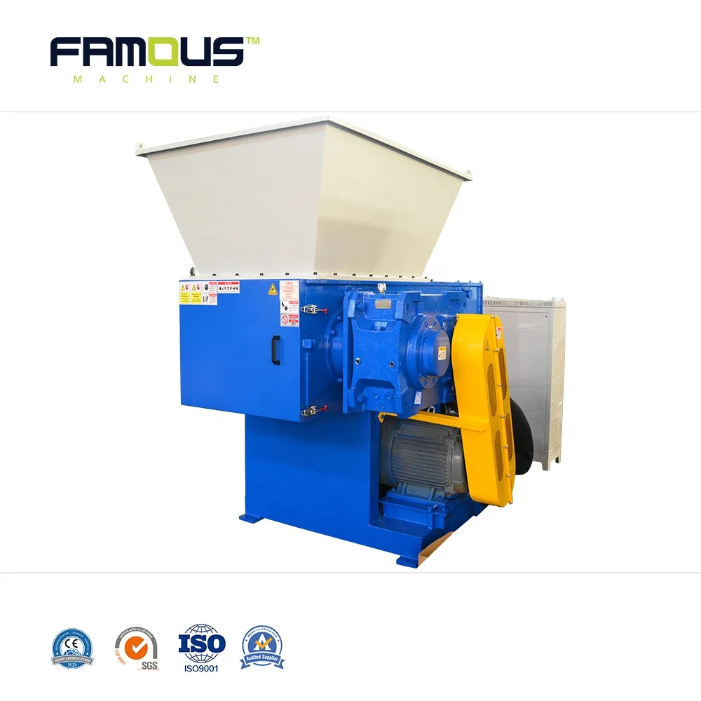 Hot Sale Industrial Single Shaft Waste Plastic PP HDPE PVC Lump PET ABS Block Shredder Machine With Best Price