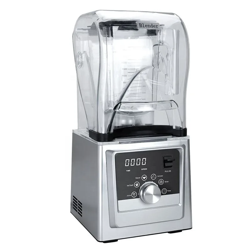 High Speed 2L Multi Functional Heavy Duty Smoothie Maker Fresh Fruit Juicer Soundproof Juice Blender for Commercial