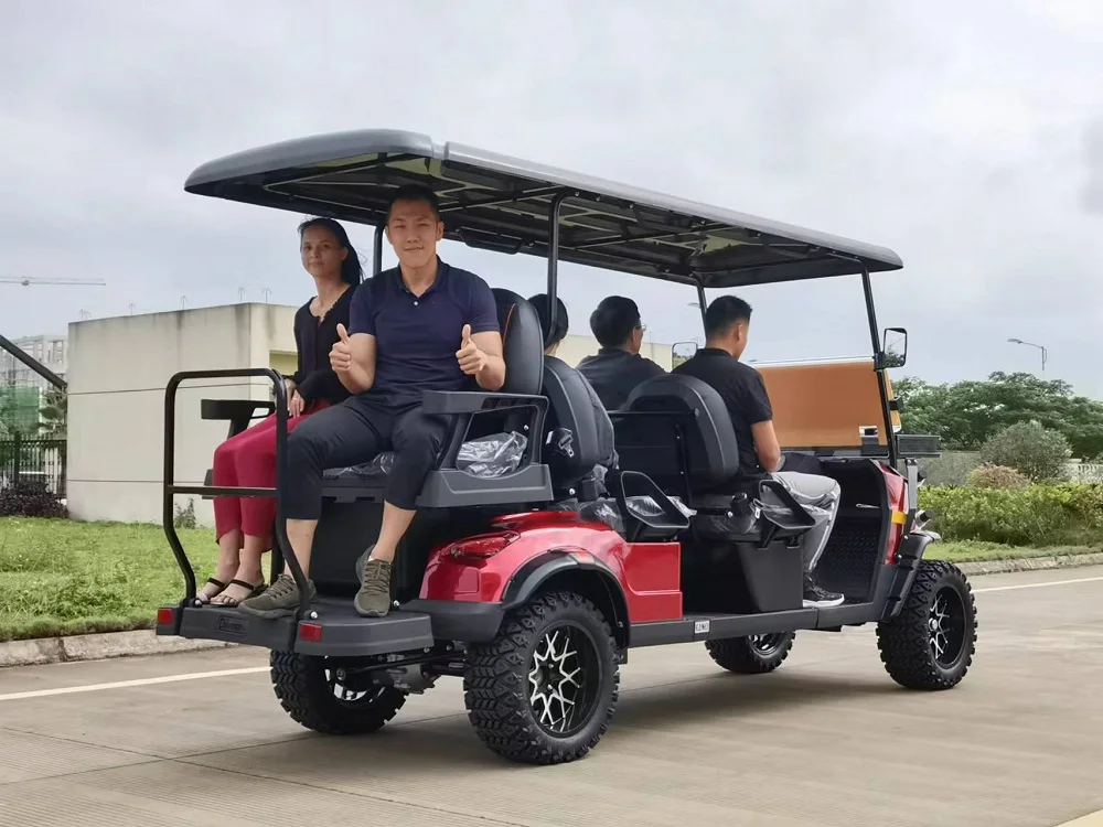 5000W high power motor electrical Rechargeable golf carts Convertible sightseeing car 6 seats