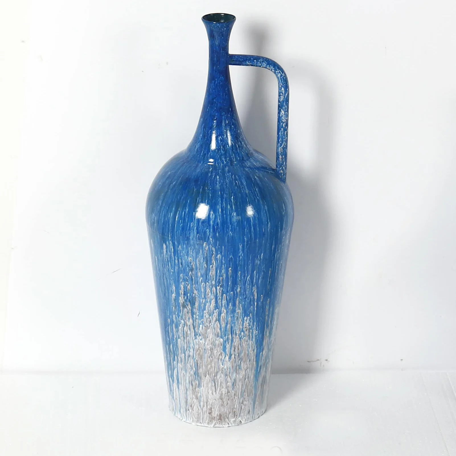 2022 Vase Decor Wholesale Factory Price Imitation Enamel Metal Flower Vase Home Decor