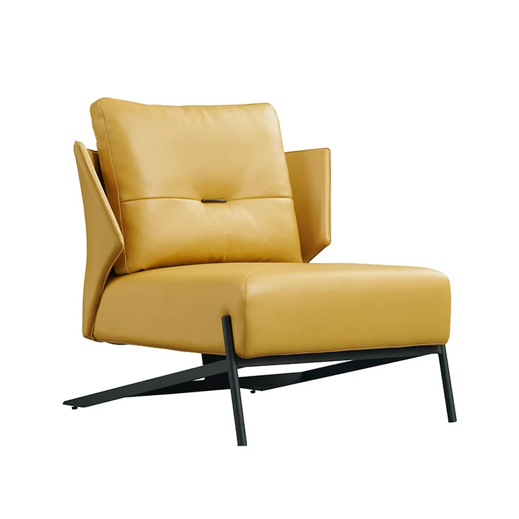 Modern design Metal Frame Dining Luxury Accent Recliner Chairs Lounge Sofa Chair Home dining hotel Living Room Leisure Chair