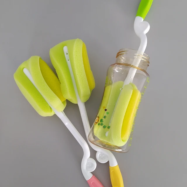 
Manufacturers sell Baby Feeding bottle brush Baby bottle sponge brushes cleaning brush 2pcs Kit 