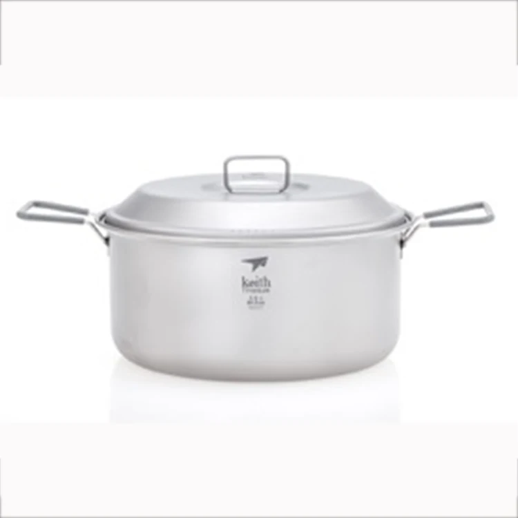 Portable 2.5L Titanium Cookware for Outdoor Camping Lightweight Water Pot for Backpacking Hiking & Picnics