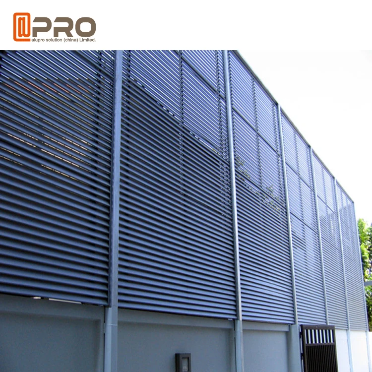 
customized motorized and fixed exterior aerofoil louver sun shading aluminium louver panel Sunshading Louver Sun shading 