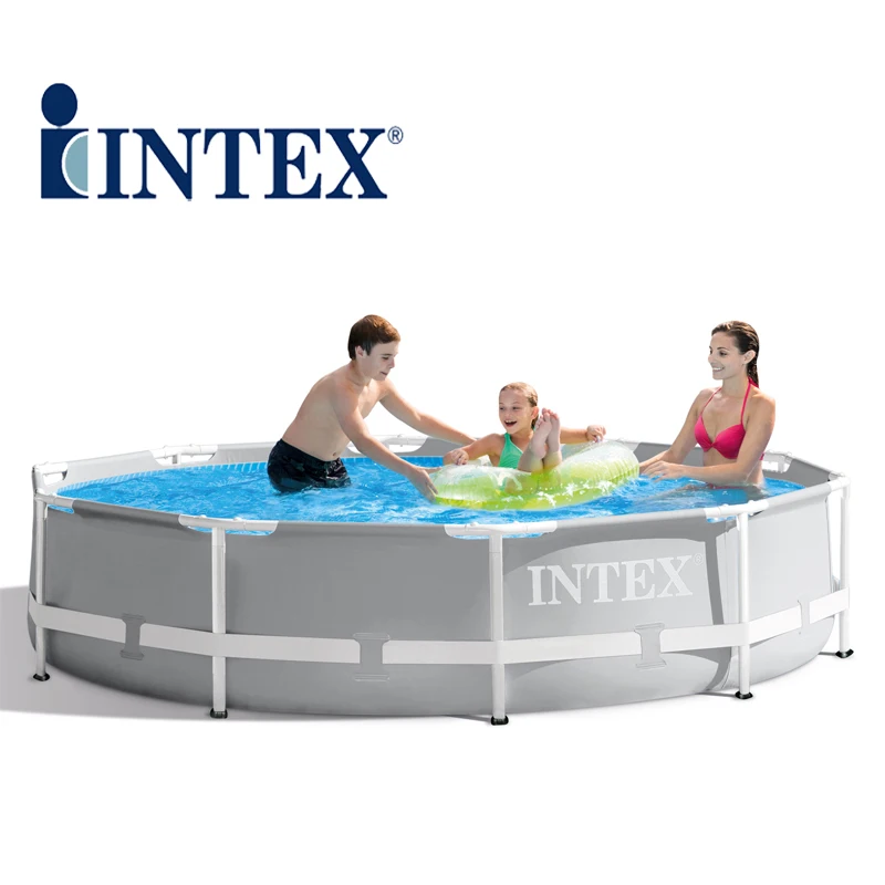 
INTEX 26702 10FT X 30IN Above Ground Steel Round Pool for Swimming Pool Garden Frame Pool 