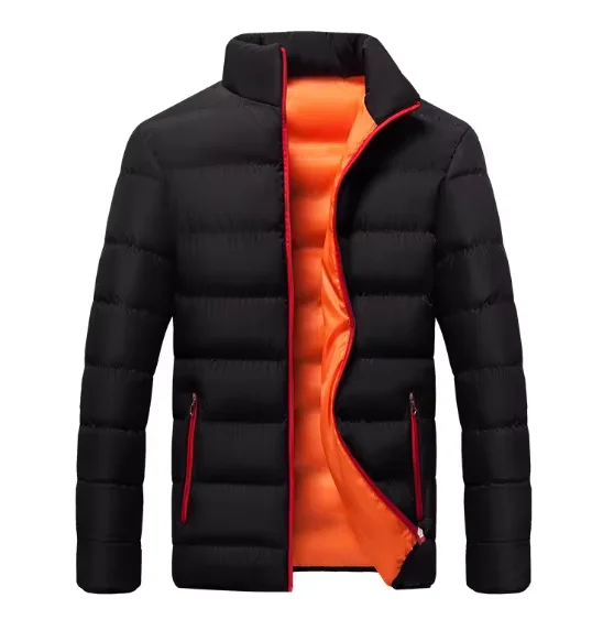 Fangsheng Fashion Autumn Winter Happy New Year 2024 Casual Men Outwear Stand Collar Jacket Coats Warm Clothing Down