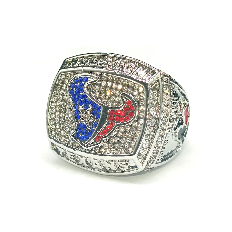 Texans Sport Rings Football Team Championship Rings Custom Logo Zincy Alloy Fantasy Championship Sports Ring