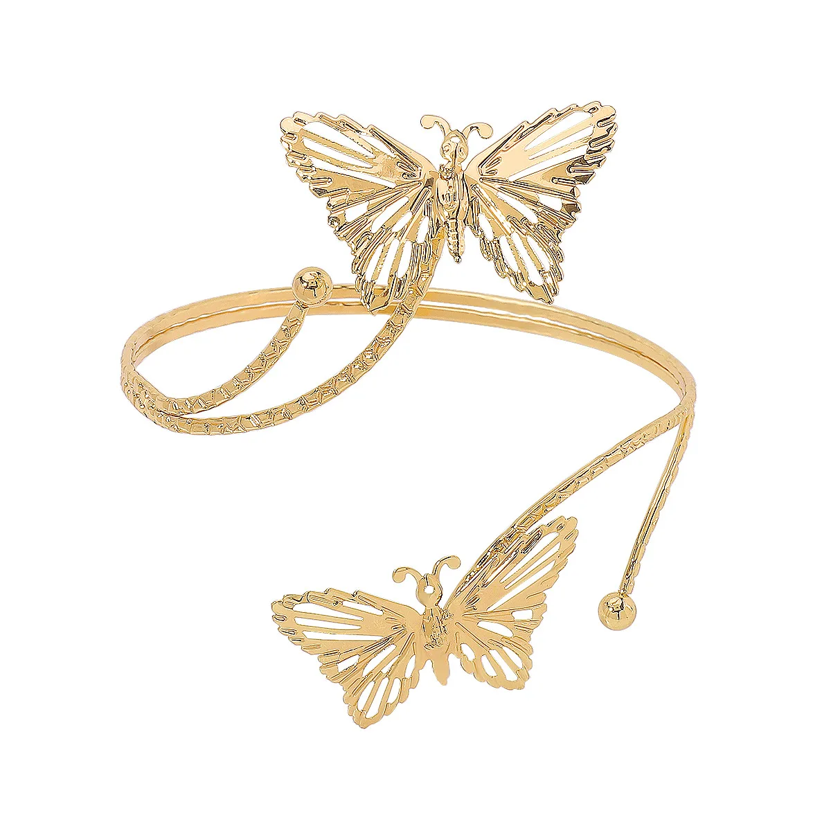 Fashion New Hand Jewelry For Women Light Luxury Small Flower Butterfly Design Open Armband Bracelet