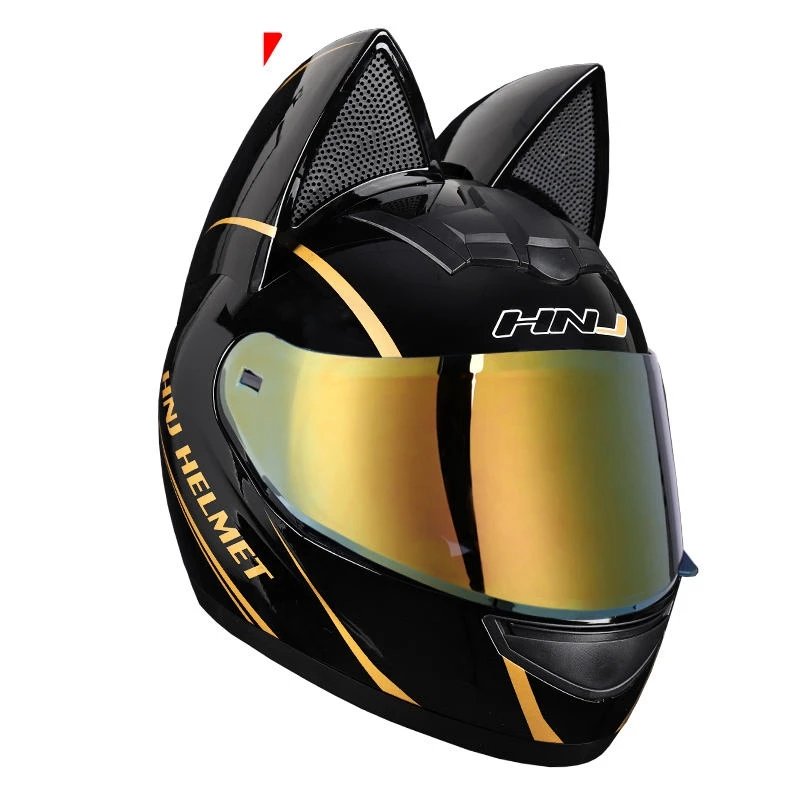 High-Strength Abs Professional Cat Ear Full Face Helmet Casco Depredador Predator Helmet Motorcycle Helmets