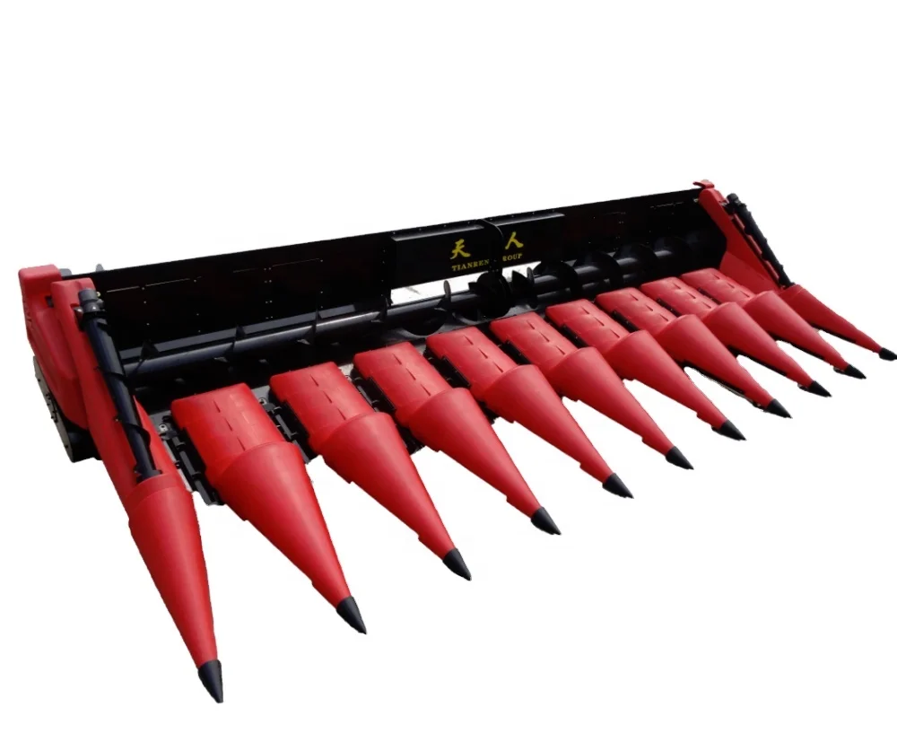 10 rows 12 rows combine harvester header for corn combine harvester with customized row space