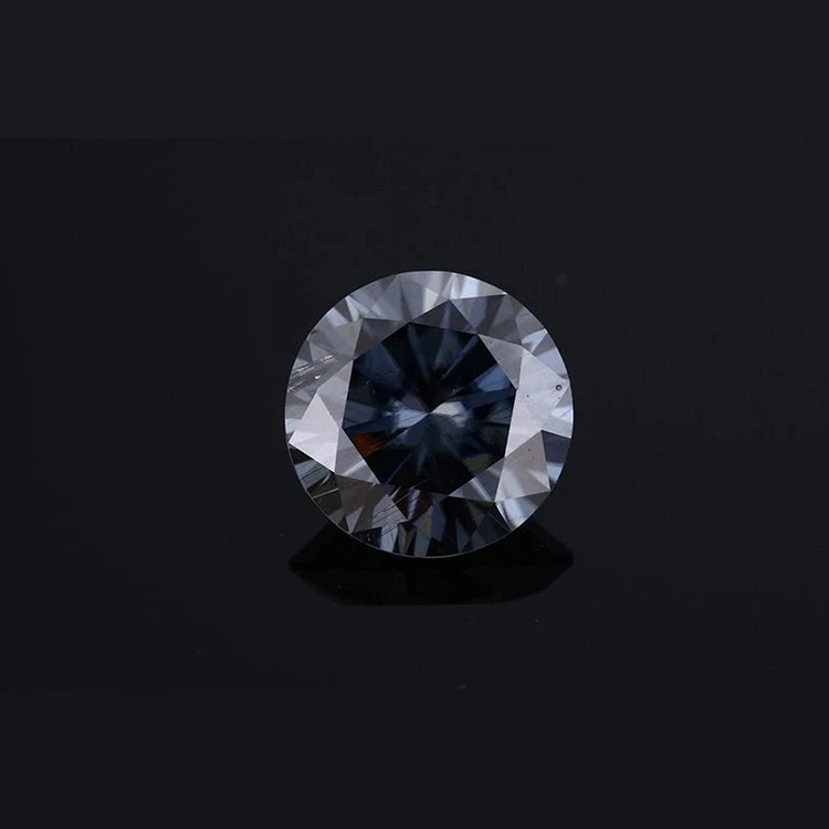 MEDBOO Jewelry Wholesale Dark Grey Color Round Cut Jewellery gray Moissanite Diamonds Loose Stones For Jewelry Making