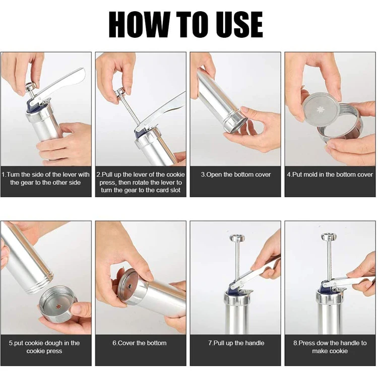 Beeman Household Biscuit Mold Baking Decorating Cake Gun And Butter Decorating Device