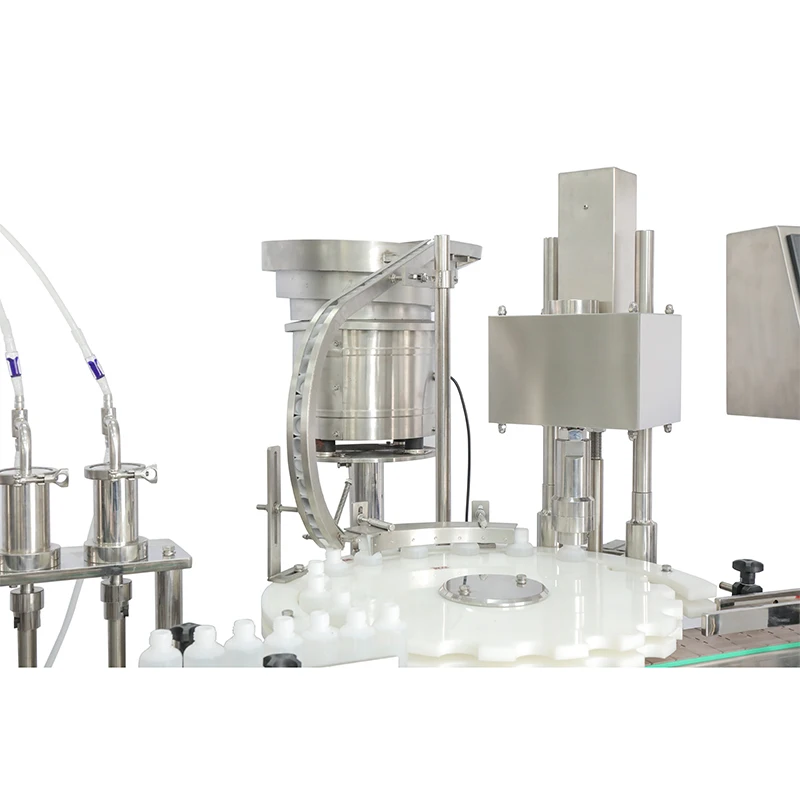 Auto 0.5oz Bottle Liquid Oral Pharma Spray Pharmaceutical Filling Capping Machine