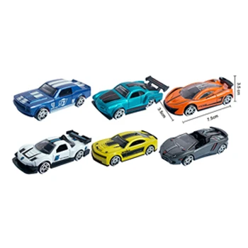 2021 New Six style mixed Promotional Alloy Small For Kids High quality Die Cast Car Model 1:64 Sliding Metal Toy Cars