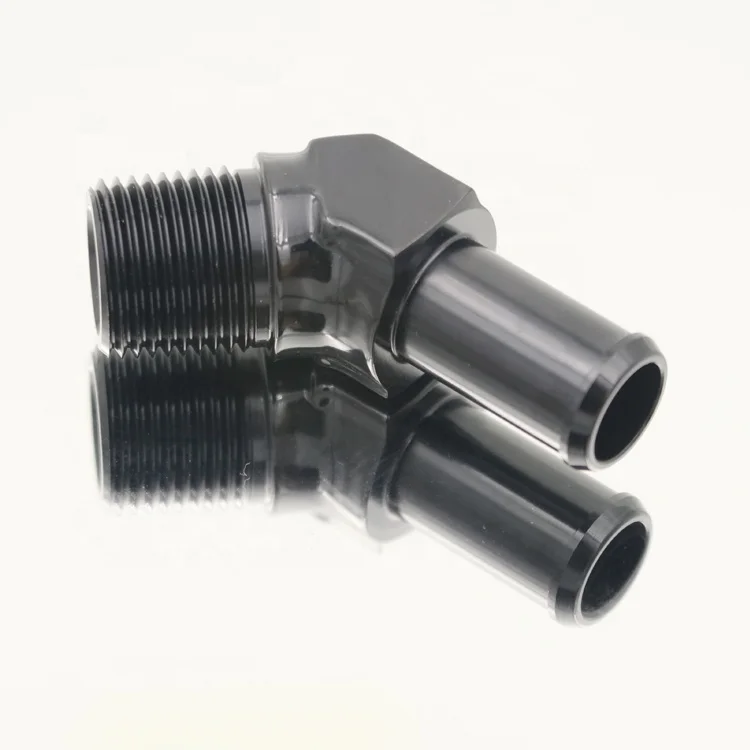 AoMei Professional Wholesale 45degree 3/8 NPT to 1/2 Barb adapter fittings