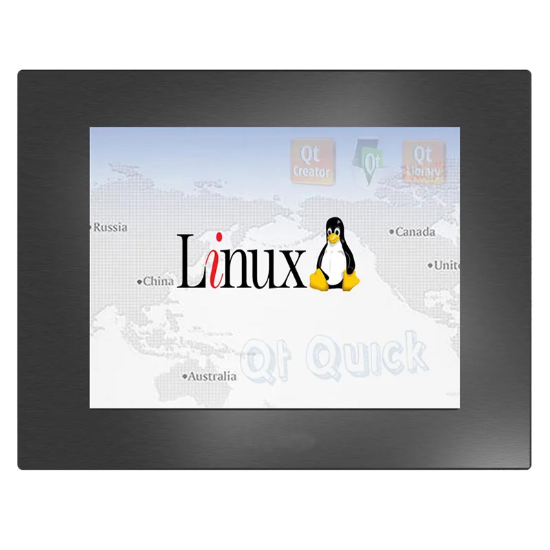 Дешевые hmi сенсорная экранная панель ПК Linux system 8 дюймов ЖК-дисплей HMI резистивный промышленный контрольный