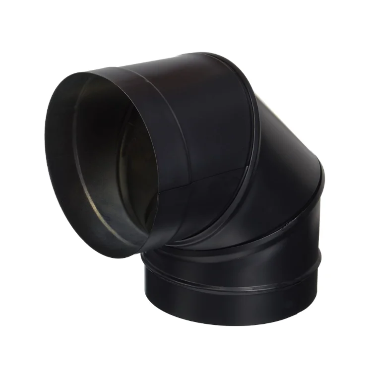 Single Wall Elbow Flue Flex Pipe Chimney 15/30/45/90 Degree Elbows pipe Wood Stove Stainless Steel Chimney Flue Vent Pipe
