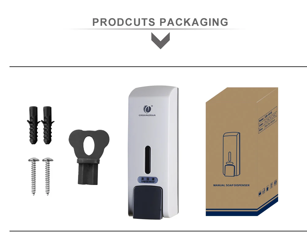 Chuangdian wholesale liquid soap dispenser silicone wall mounted shower dispenser for shampoo