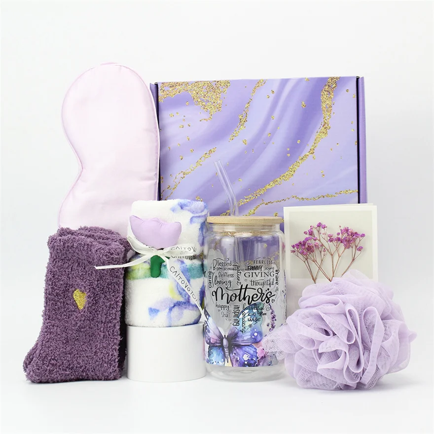 novedades 2024 massage and spa products with towel tumbler mirror 8 pieces customize birthday gift sets for men and women