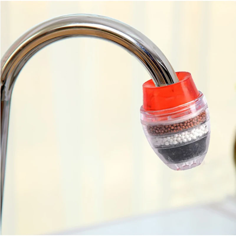 5 Layers Activated Carbon Filtration Water Purifier Filter Kitchen Mini Faucet Tap Water Purifier