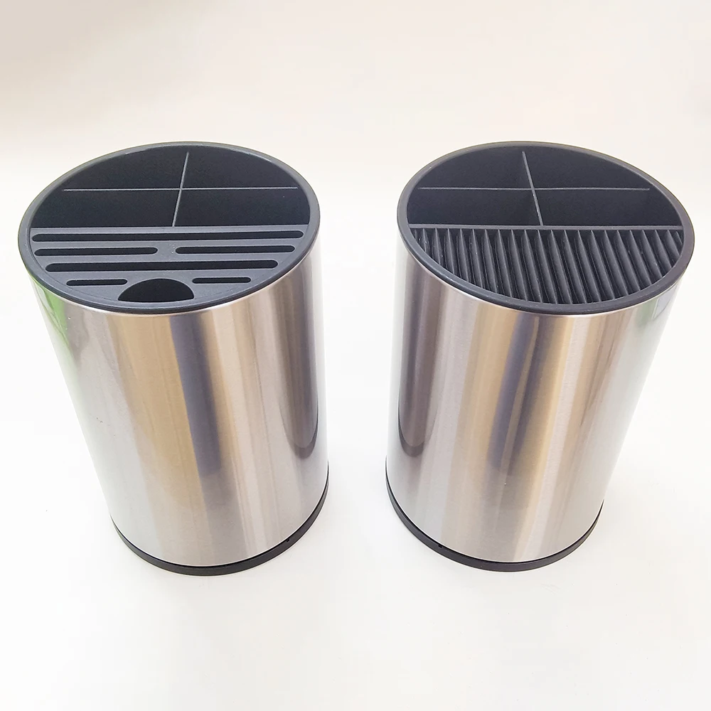 Stainless Steel Knife Holder Stand Organize Tool Holder Professional Hotel Kitchen Knife Block Tool Home Kitchen Accessory