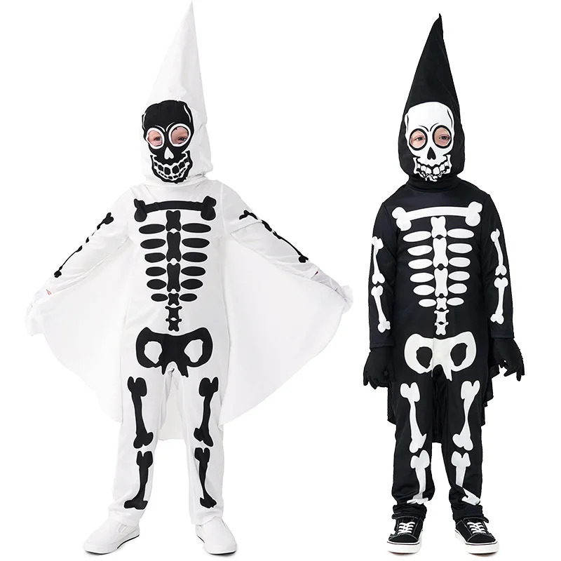 Wholesale kids Halloween Party Skeleton Ghost costumes
