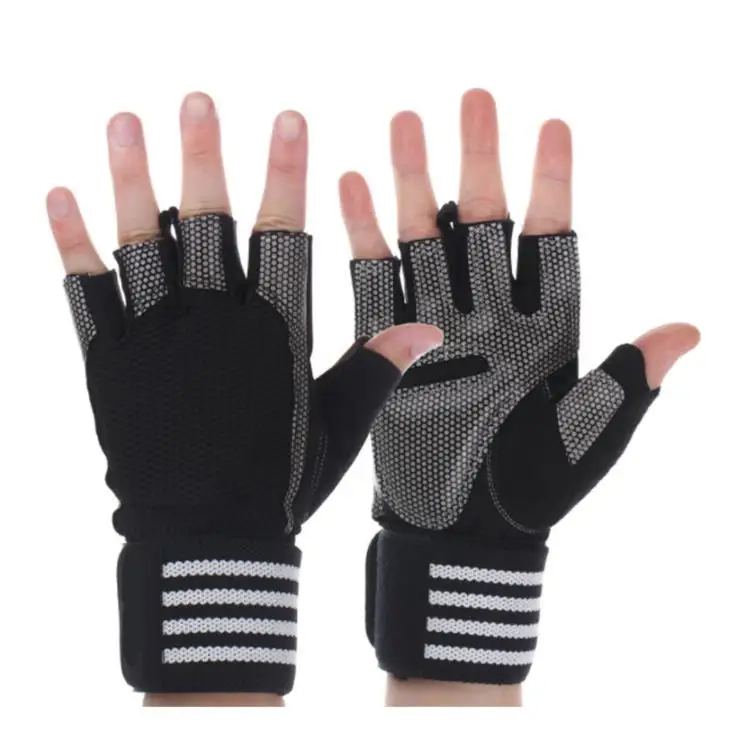 Dumbbell Workout Half Finger Thin Gym Sport Gloves Sports Anti-slip Hand Guards Gym Barehand gloves