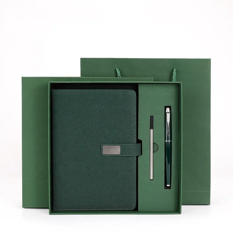 High quality Custom Logo A5 Notebook Gift Box Set with Pen and refill for sale