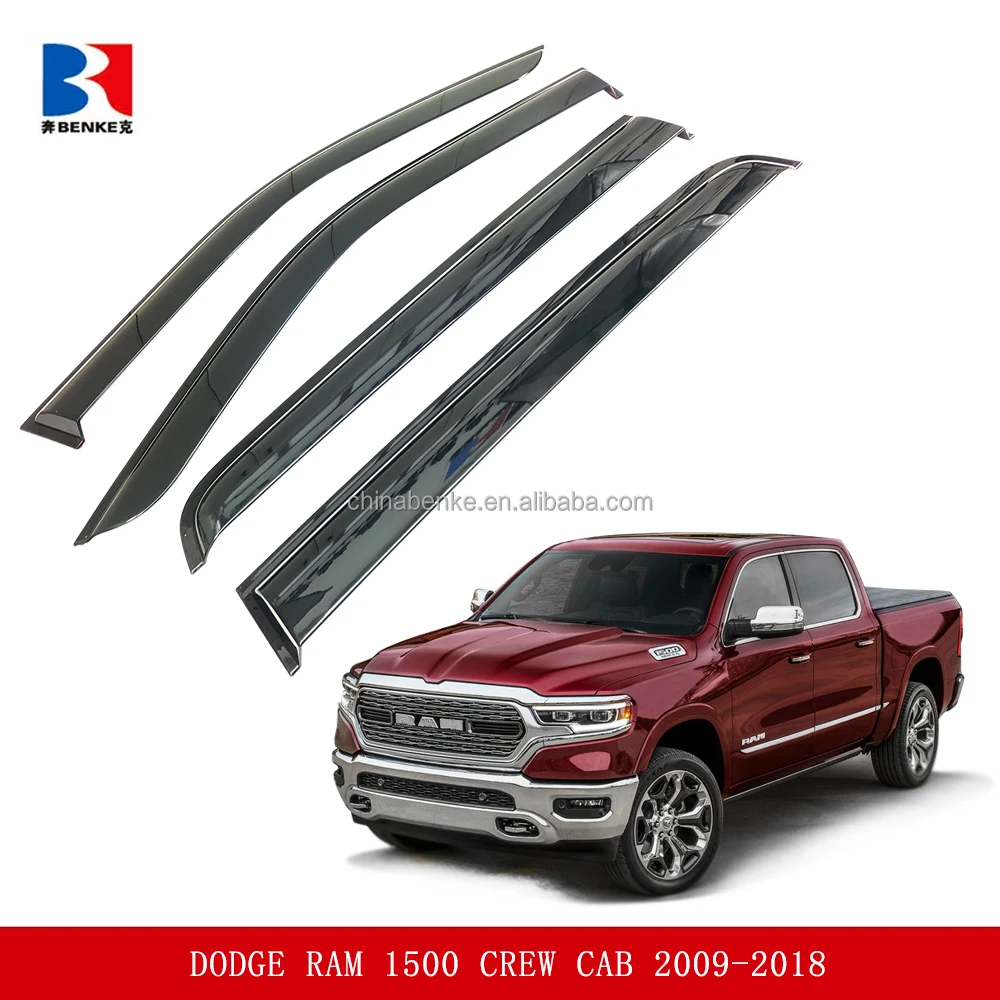 Автомобильные аксессуары для DODGE RAM 1500 экипажная кабина 2009-2018 2019-2022 оконный козырек на вентиляционное отверстие ветрозащитные дефлекторы погоды защита от