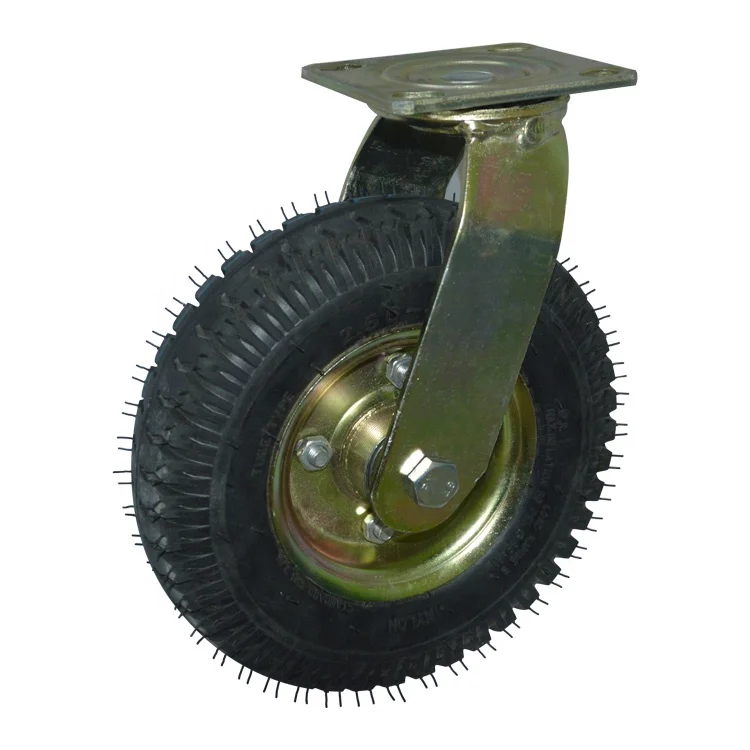 WBD rubber wheels 8 inch launching wheels inflatable wheel 10 inch Pneumatic Rubber Caster