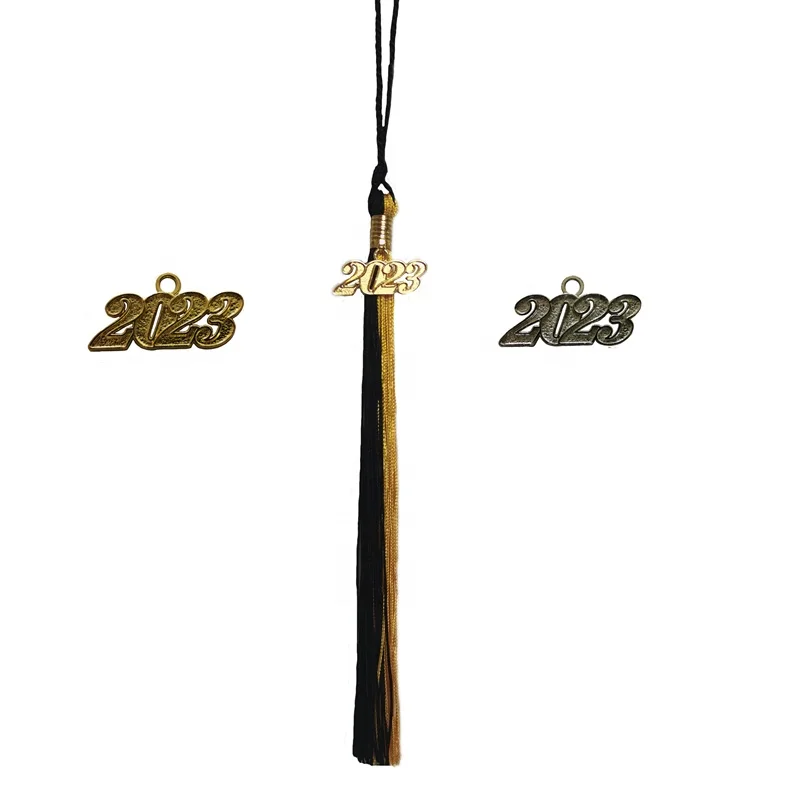 Maroon/Gold two color  Multicolor Academic Grade Graduation Tassel  graduation tassels