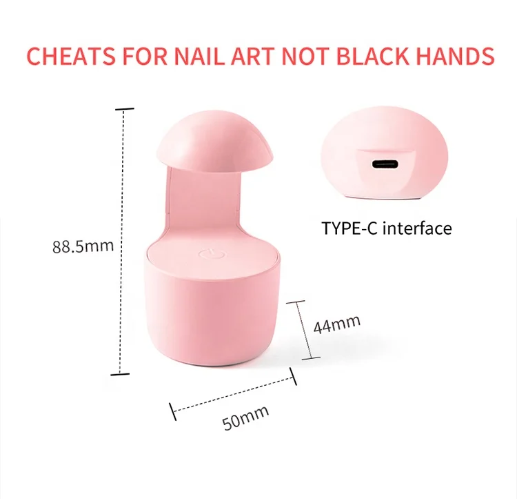 Quick-drying UV LED Lamp Nail Art Mini lampara nail led Portable USB Plug Gel Polish Dryer led Nail Lamp for Single Finger