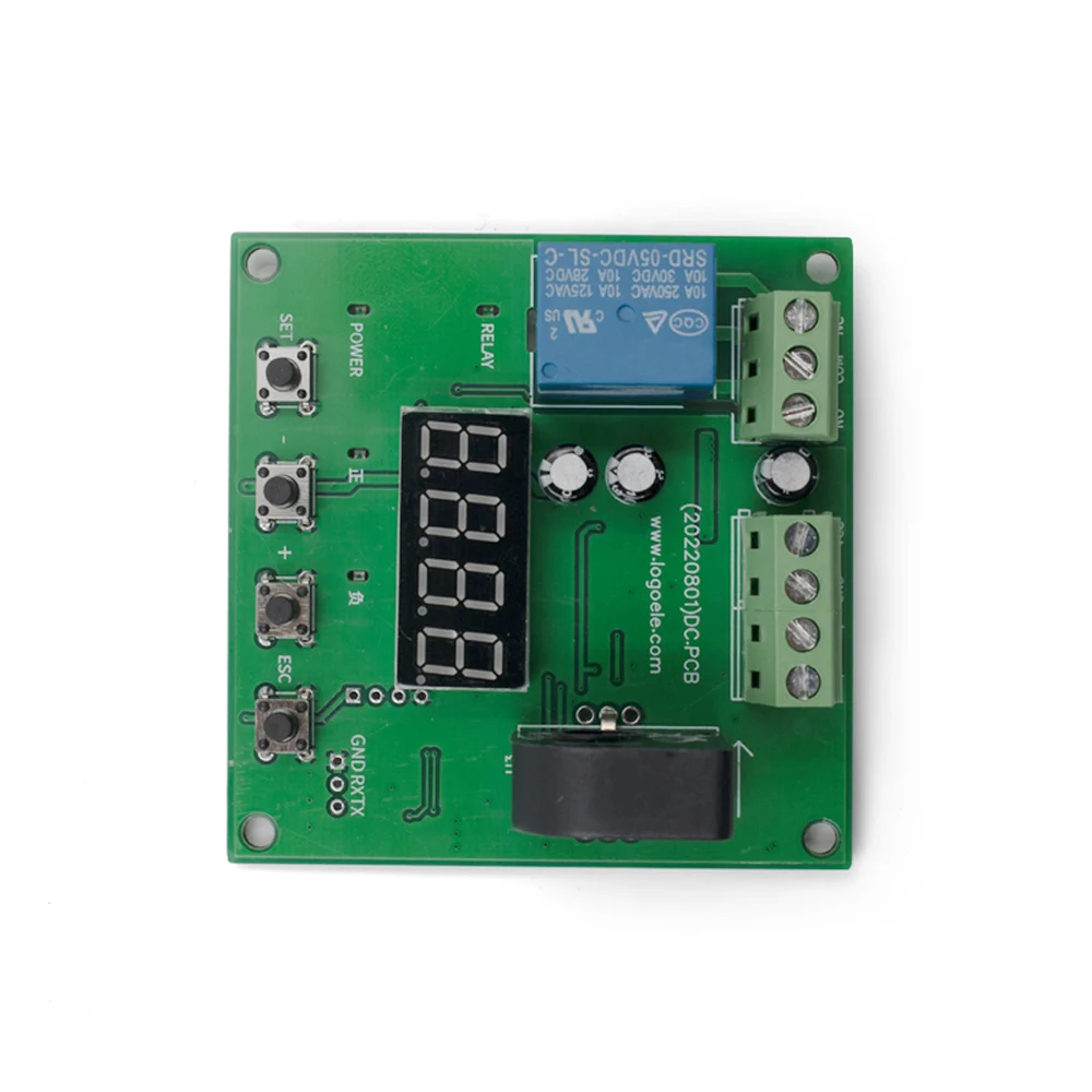 Taidacent RS485 TTL 0-5V/10V 6A/15A/25A/50A DC Current Sensing Switch Overcurrent Sensor Relay Over Current Protection Module