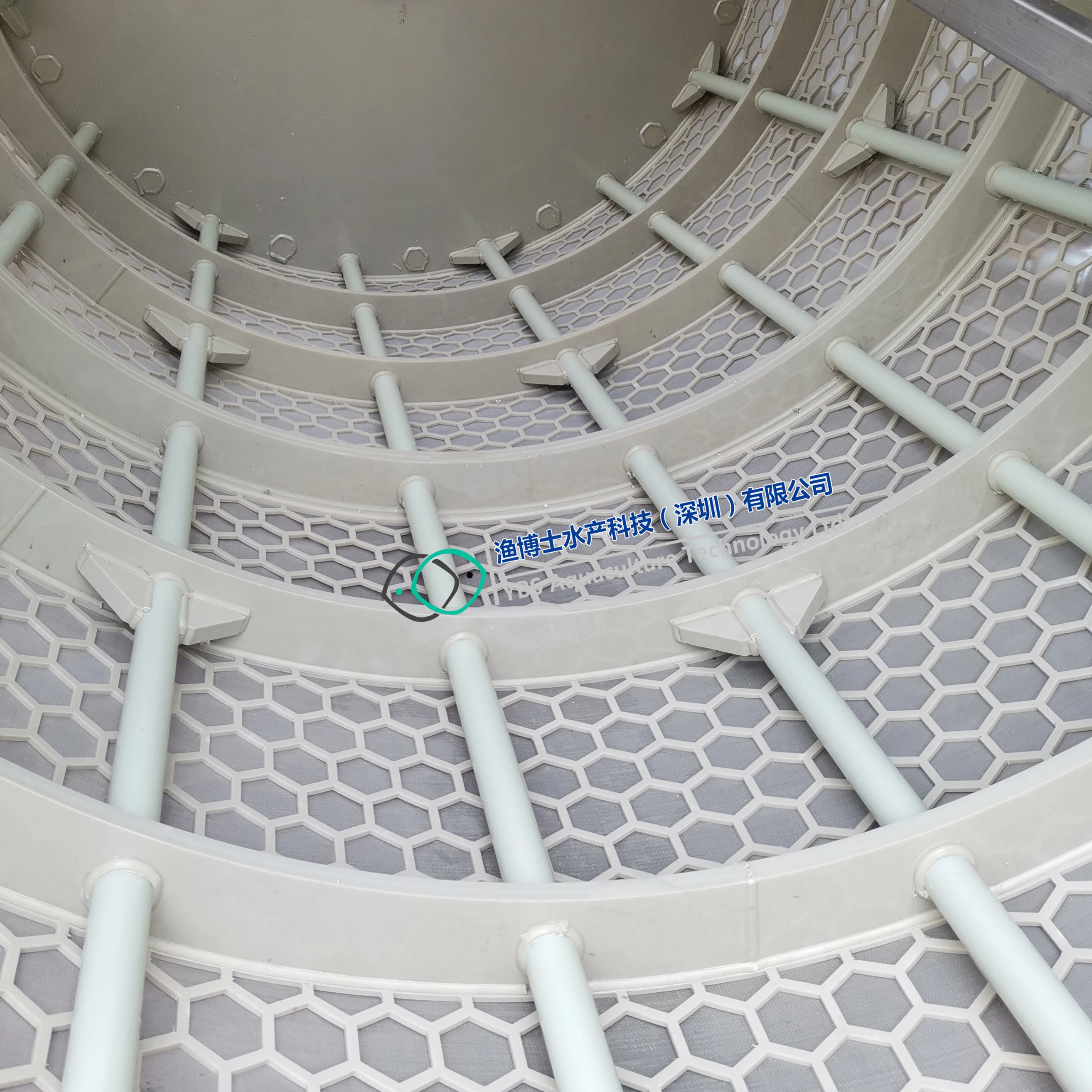 316 stainless steel open channel drum filter for the Tilapia mossambica grow out RAS