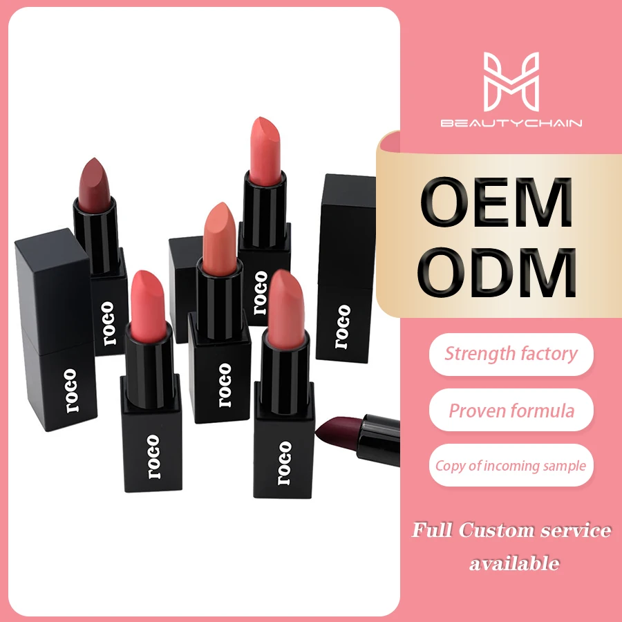 MLM Custom Makeup Matte Velvet Lipstick Waterproof Non-Fading Non-Stick Cup Matte Long-Lasting Moisturizing Vegan Lipstick