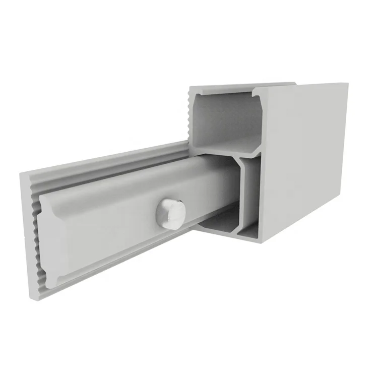 Solar Mounting System Supplier PV Panel Rail Splice Kit Sturdy Aluminum Solar Module Rails Profile Connectors