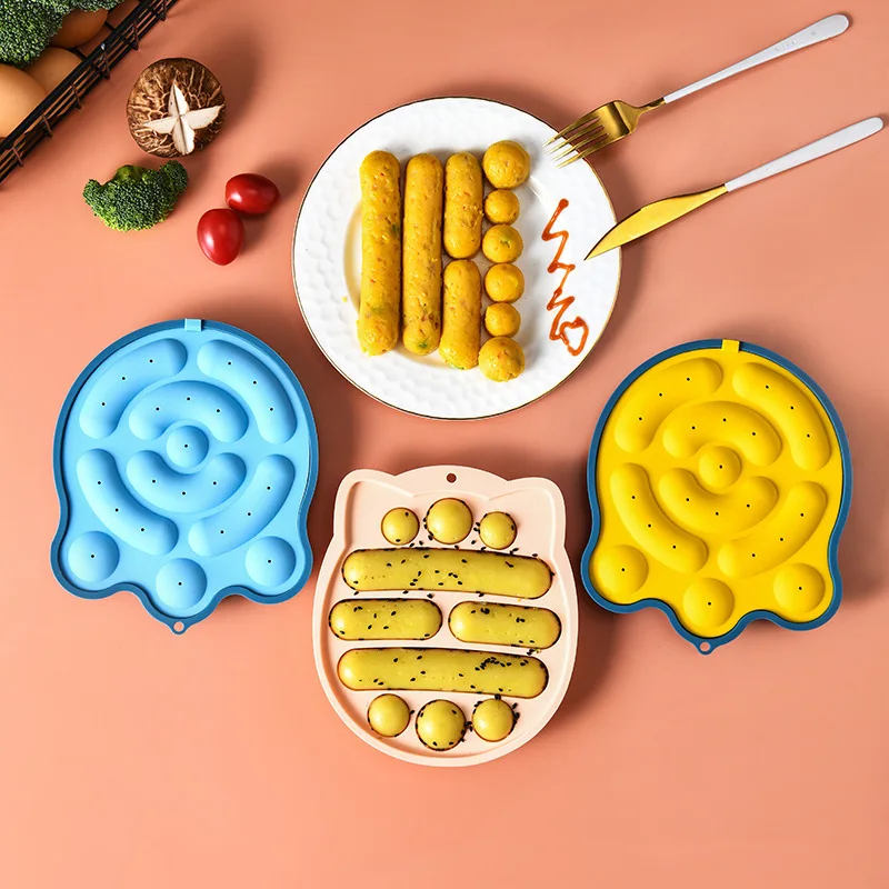 Sausage maker silicone sausage mold DIY hot dog handmade ham cake kitchen making and refrigerated