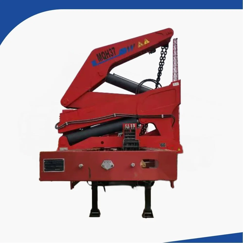 New Manufacturer 3 Axles 40FT Extendable Hydraulic Side Lifter Crane Trailer Self loader Container Trailer