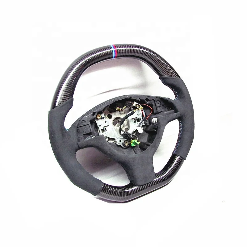 AUTO RACING CAR STEERING WHEEL  FOR BMW E46 M3 E39 M5 M Ring CARBON FIBER STEERING WHEEL ALCANITARA STEERING WHEEL