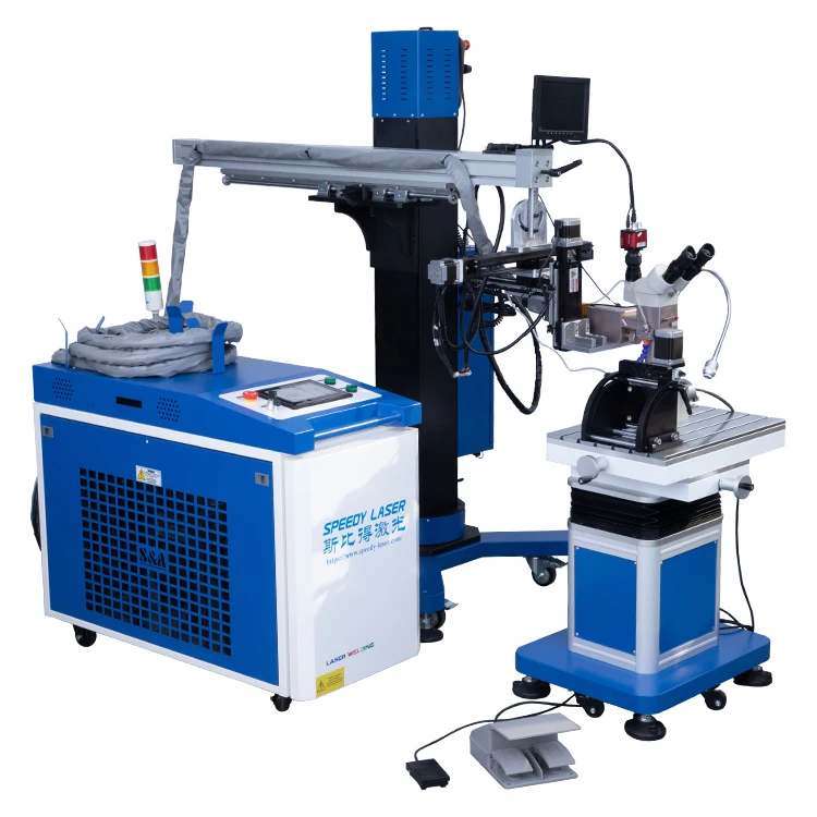 Mold Repair Crane Arm Laser Welder 1KW 1.5KW 2KW 3KW  Max / Reci / Raycus / JPT Automatic Fiber Laser Welding Machine for Molds